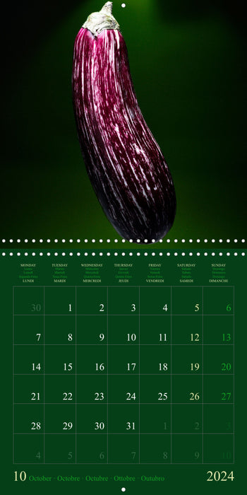 Les légumes hauts en couleur (CALVENDO Calendrier mensuel 2024)