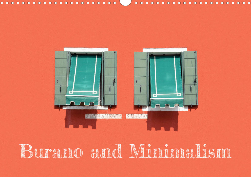 Burano and Minimalism (CALVENDO Monthly Calendar 2024)