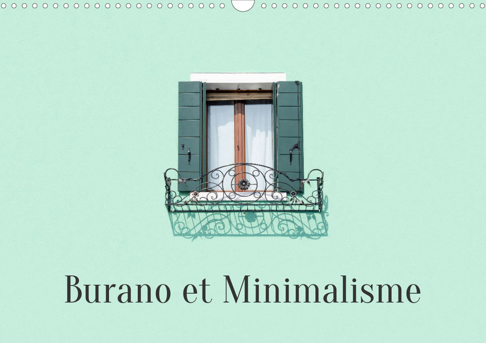 Burano et Minimalisme (CALVENDO Calendrier mensuel 2024)