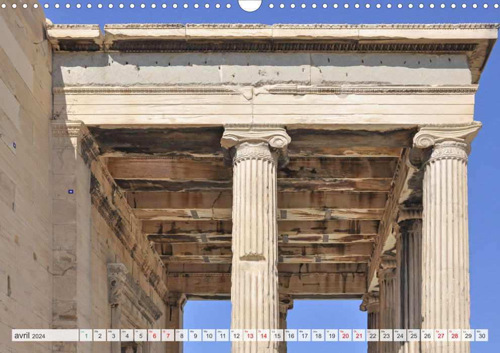 Grèce antique et Architecture (CALVENDO Calendrier mensuel 2024)