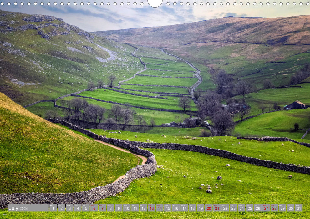 Yorkshire - Romantic between dales and coast (CALVENDO Monthly Calendar 2024)
