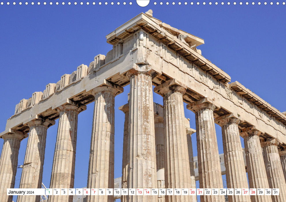 Ancient Greece and Architecture (CALVENDO Monthly Calendar 2024)