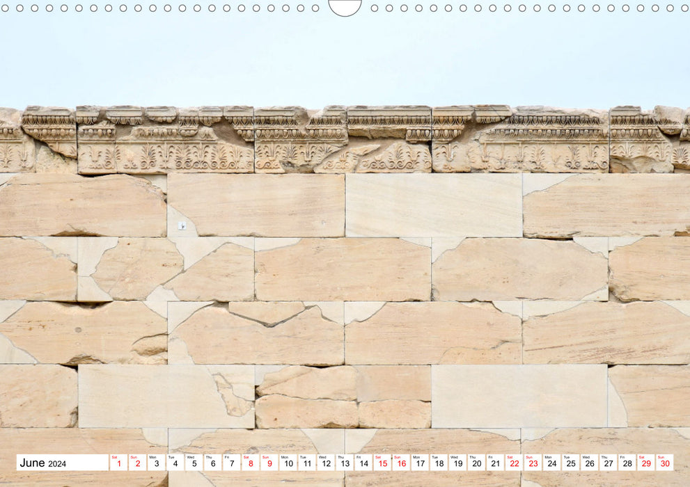 Ancient Greece and Architecture (CALVENDO Monthly Calendar 2024)