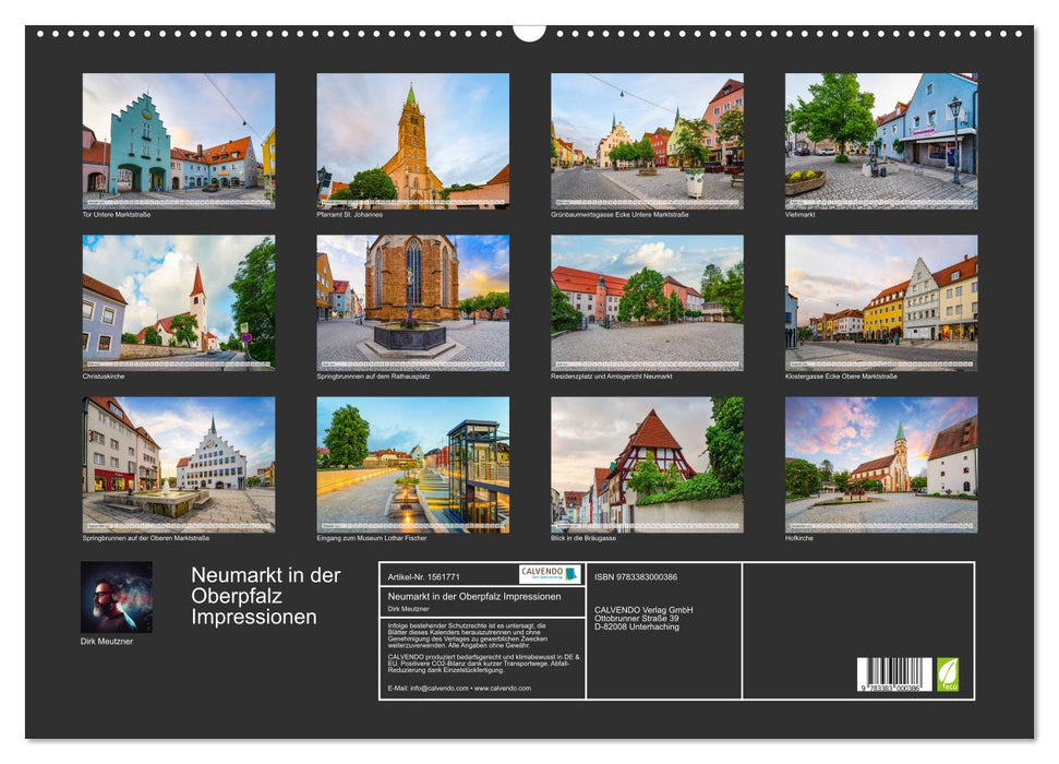 Neumarkt in der Oberpfalz Impressionen (CALVENDO Wandkalender 2024)