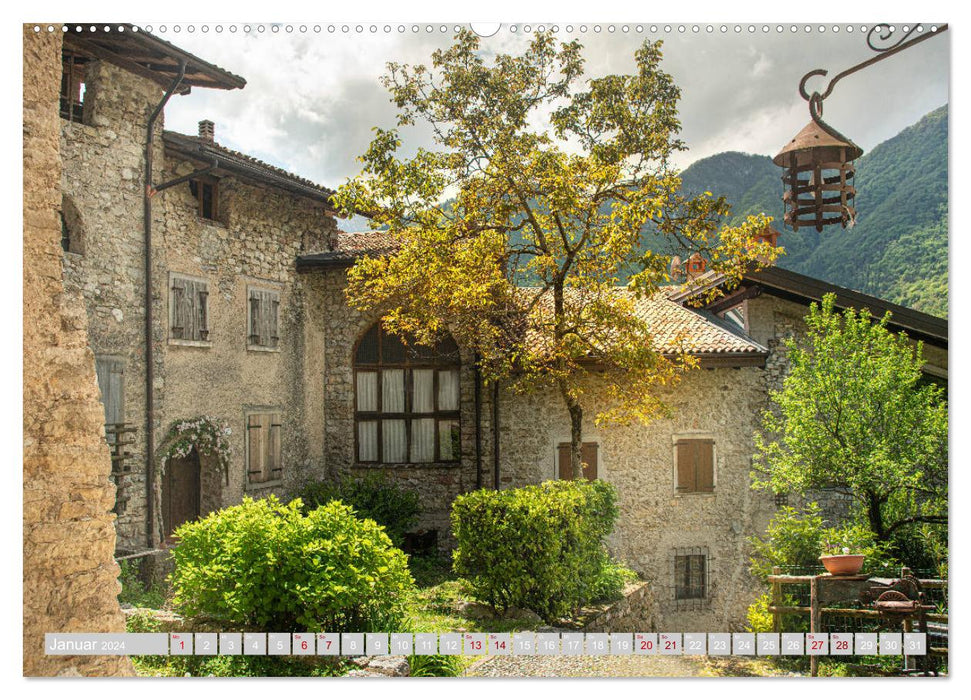 Tenno - Landschaft zwischen Trentino und Gardasee (CALVENDO Premium Wandkalender 2024)