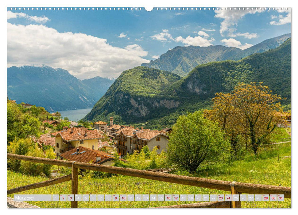 Tenno - Landscape between Trentino and Lake Garda (CALVENDO Premium Wall Calendar 2024) 