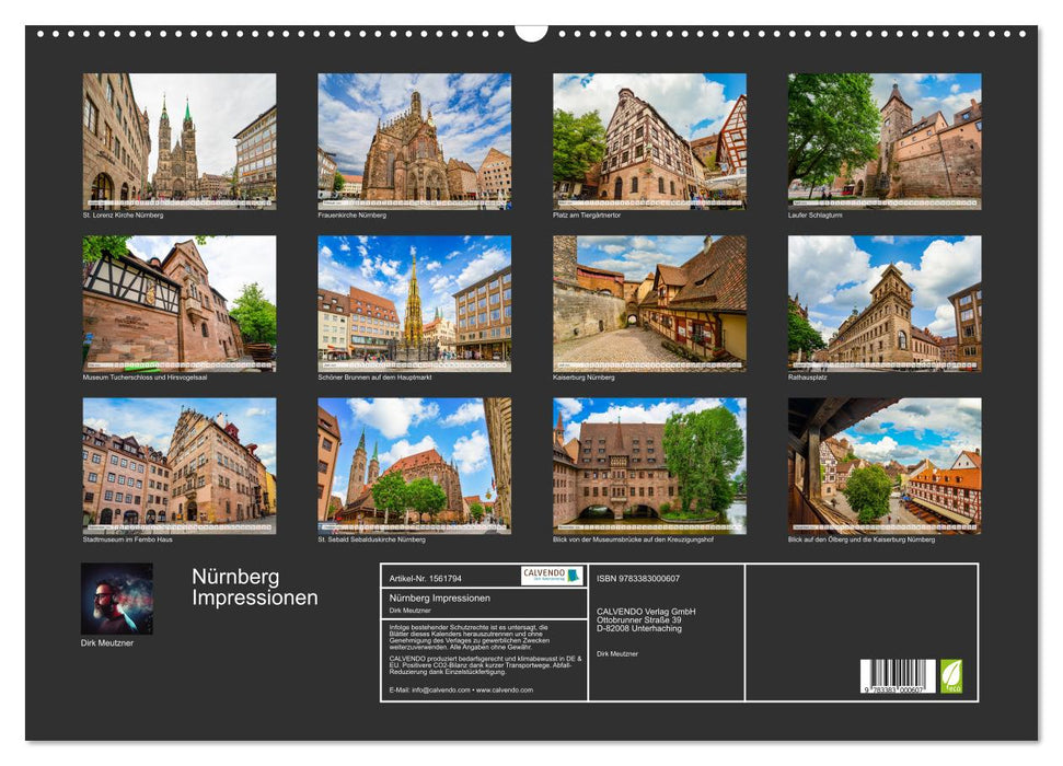 Nürnberg Impressionen (CALVENDO Wandkalender 2024)