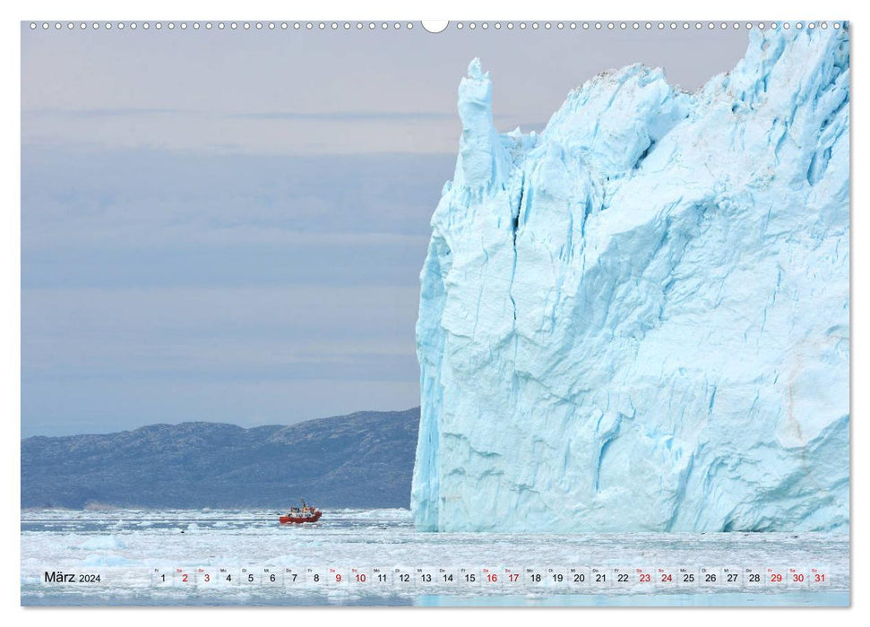 Grönland: Eisberge in der Disko Bucht (CALVENDO Wandkalender 2024)