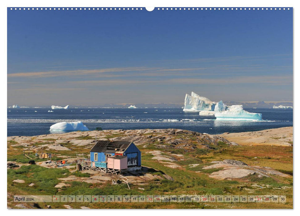 Grönland: Eisberge in der Disko Bucht (CALVENDO Wandkalender 2024)