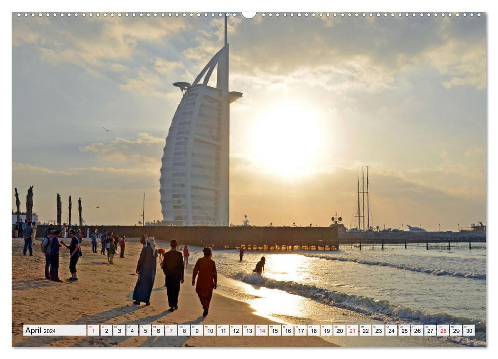 Einzigartiges DUBAI, die Metropole der Superlative (CALVENDO Wandkalender 2024)