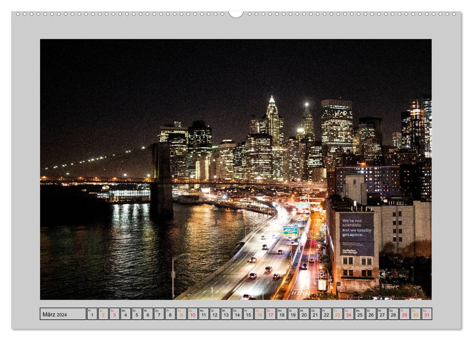 New York – From Brooklyn to Grand Central Station (CALVENDO Premium Wall Calendar 2024) 