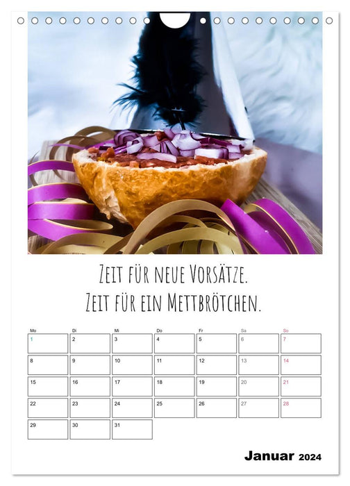 Mettkalender - Spread Some Mett. (CALVENDO Wandkalender 2024)