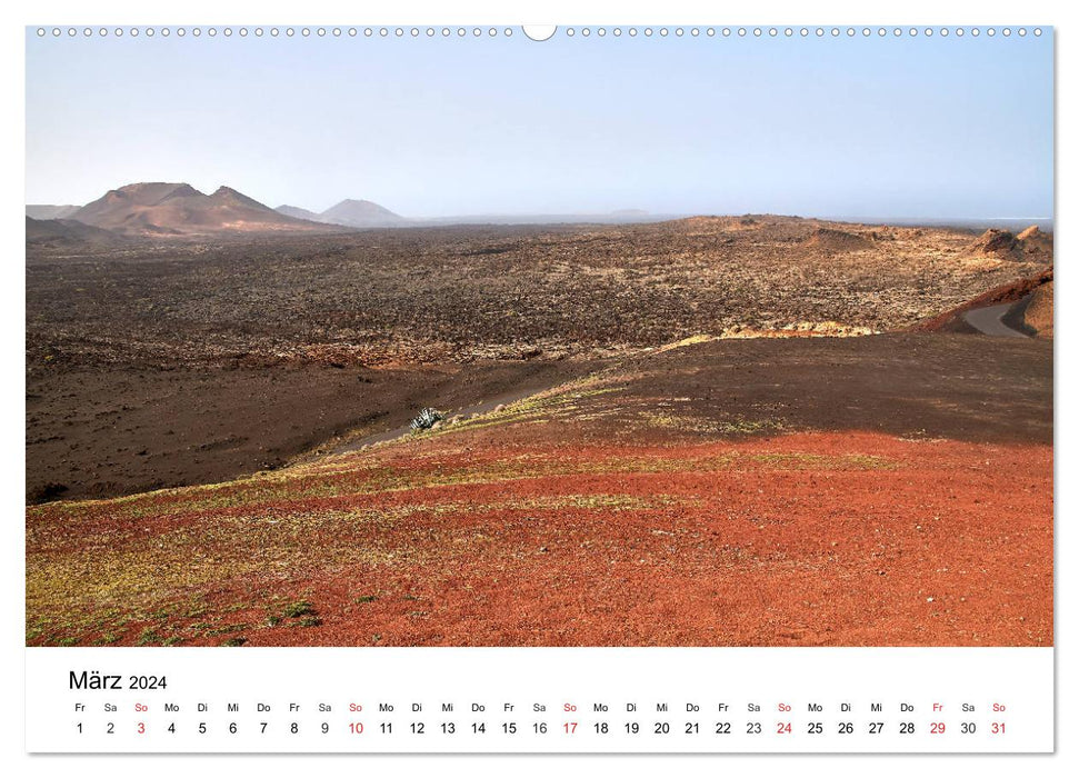 Lanzarote - Unique landscapes (CALVENDO Premium Wall Calendar 2024) 