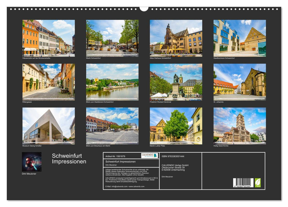 Schweinfurt Impressionen (CALVENDO Wandkalender 2024)