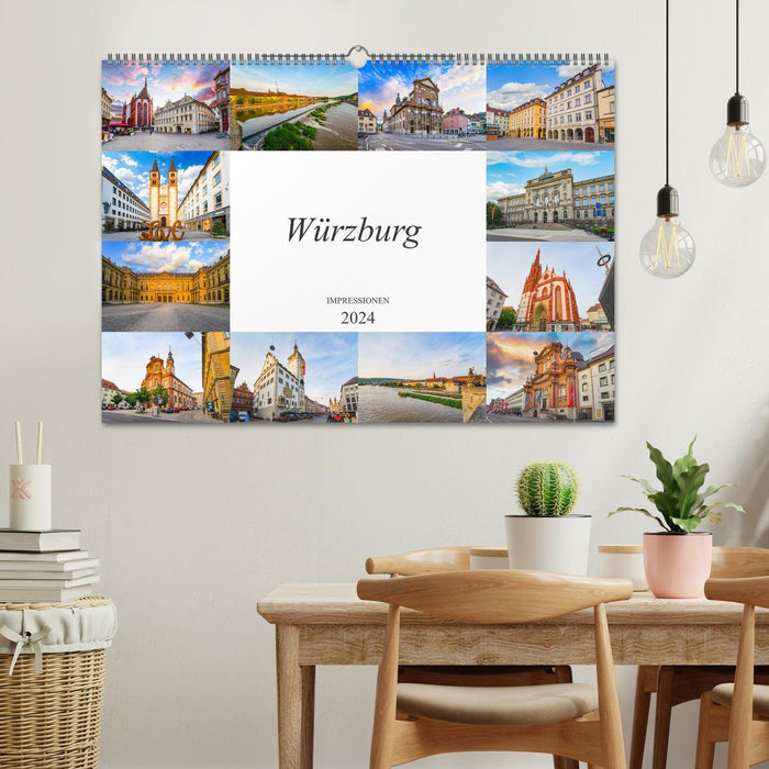 Würzburg Impressionen (CALVENDO Wandkalender 2024)