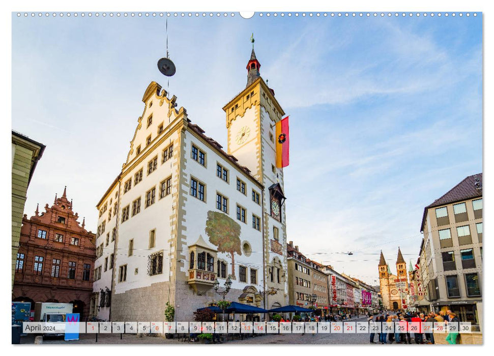 Würzburg Impressionen (CALVENDO Wandkalender 2024)