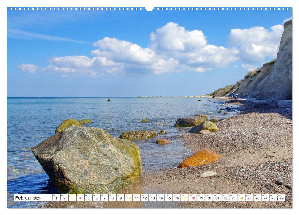 Fischland &amp; Darß dream landscape on the Baltic Sea and Bodden (CALVENDO Premium Wall Calendar 2024) 