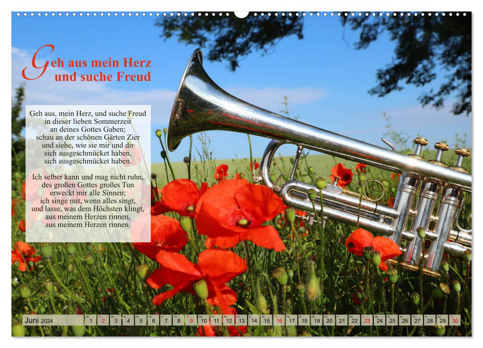 Songs for brass instruments (CALVENDO wall calendar 2024) 