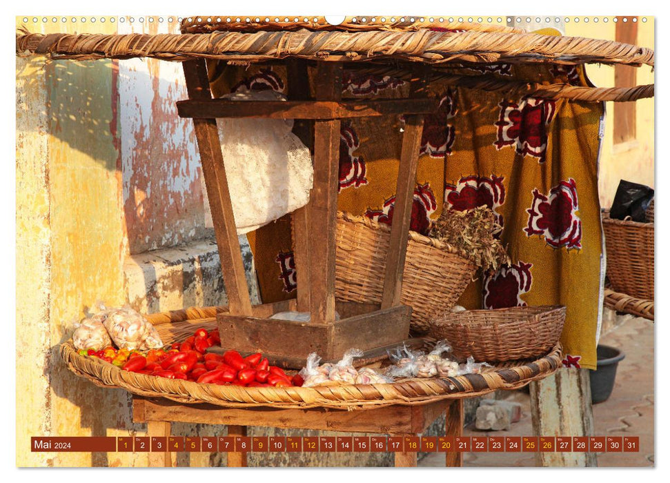 Benin Märkte Farben Voodoo (CALVENDO Premium Wandkalender 2024)