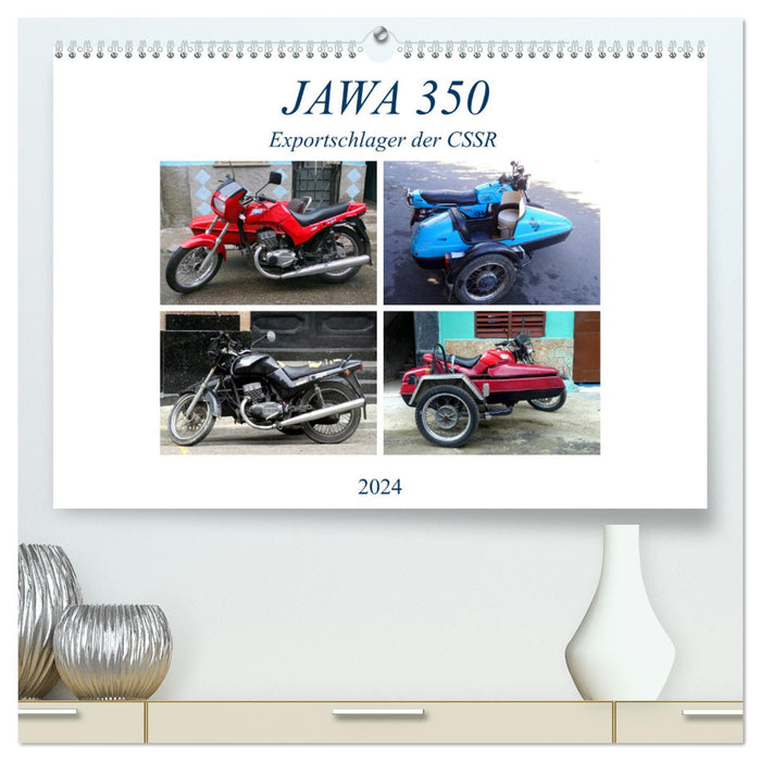 JAWA 350 - Exportschlager der CSSR (CALVENDO Premium Wandkalender 2024)