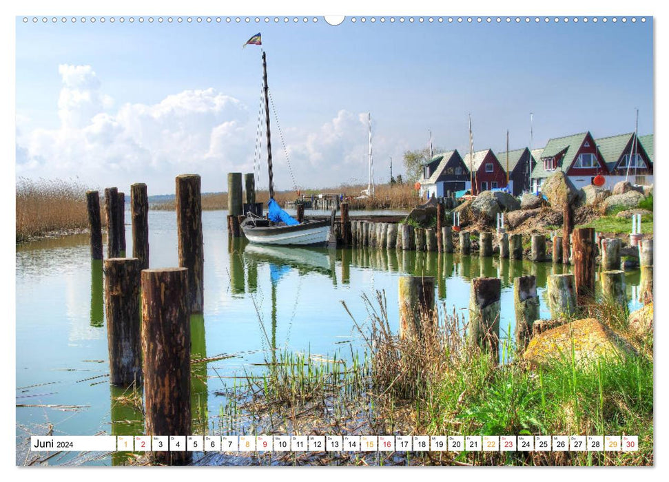 Fischland &amp; Darß dream landscape on the Baltic Sea and Bodden (CALVENDO wall calendar 2024) 