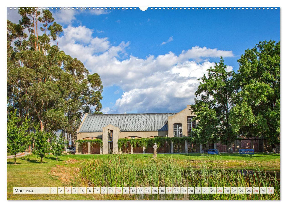 Weingüter Südafrikas, Weinarchitektur zwischen Tradition und Moderne (CALVENDO Wandkalender 2024)