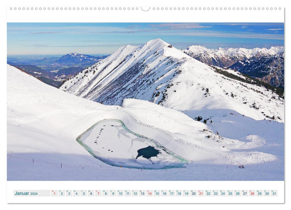 Oberstdorf. Breathtaking views from the Allgäu Alps (CALVENDO Premium Wall Calendar 2024) 