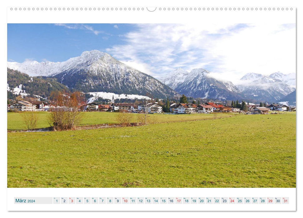 Oberstdorf. Breathtaking views from the Allgäu Alps (CALVENDO Premium Wall Calendar 2024) 