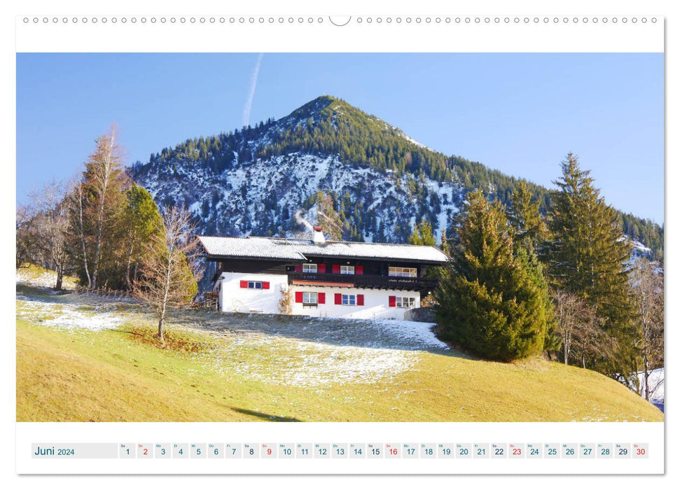 Oberstdorf. Breathtaking views from the Allgäu Alps (CALVENDO Premium Wall Calendar 2024) 