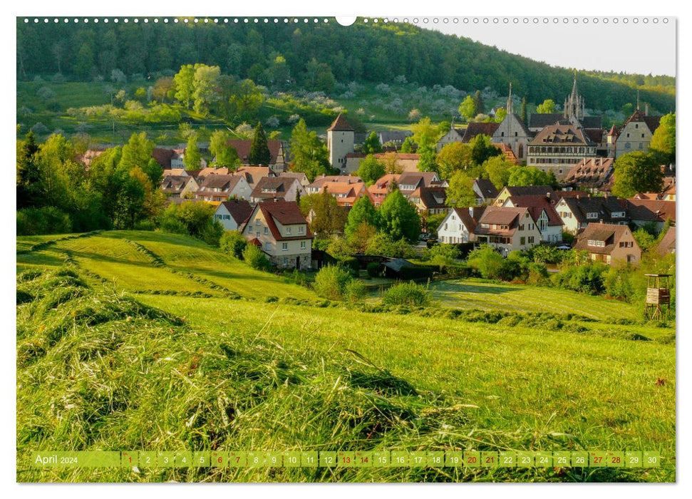 Lieblingsplätze in und um Tübingen (CALVENDO Premium Wandkalender 2024)