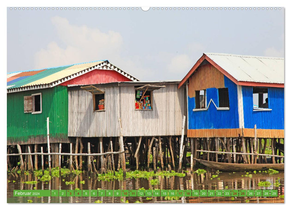 Benin Markets Colors Voodoo (CALVENDO Wall Calendar 2024) 