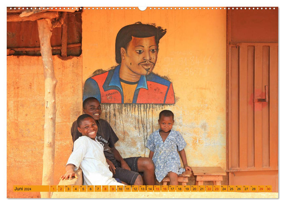 Benin Markets Colors Voodoo (CALVENDO Wall Calendar 2024) 