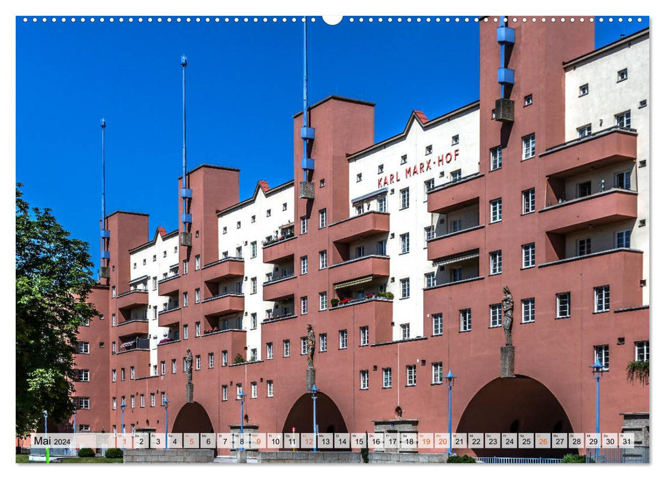 Architecture of Red Vienna (CALVENDO Premium Wall Calendar 2024) 