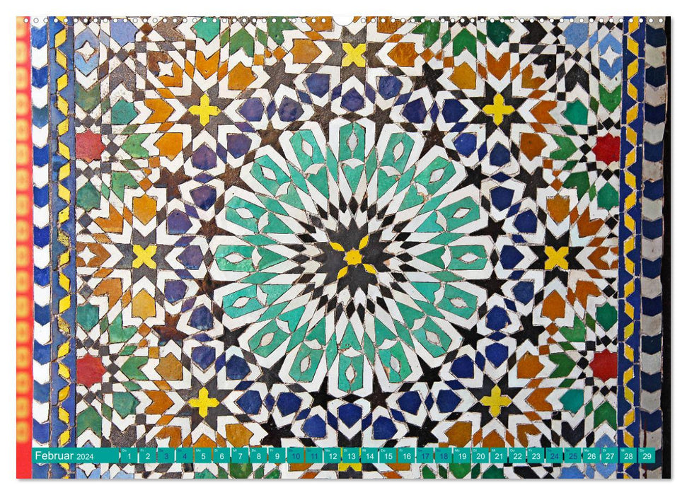 Colorful things from Morocco (CALVENDO Premium Wall Calendar 2024) 