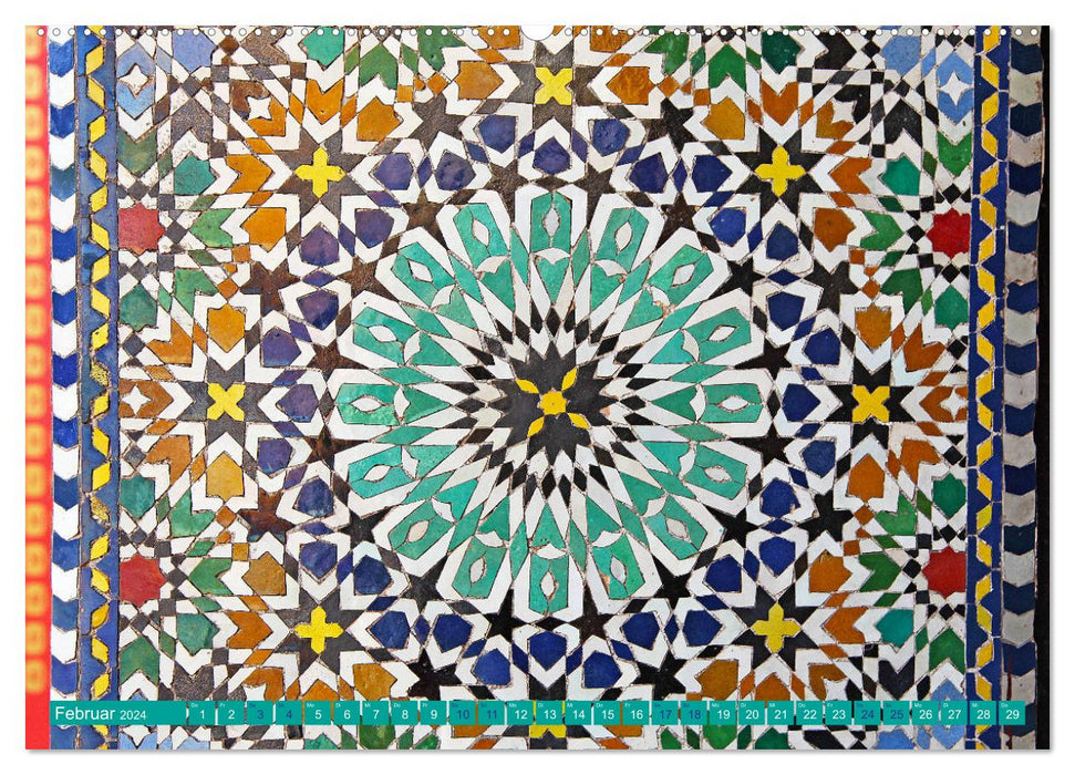 Farbenfrohes aus Marokko (CALVENDO Premium Wandkalender 2024)