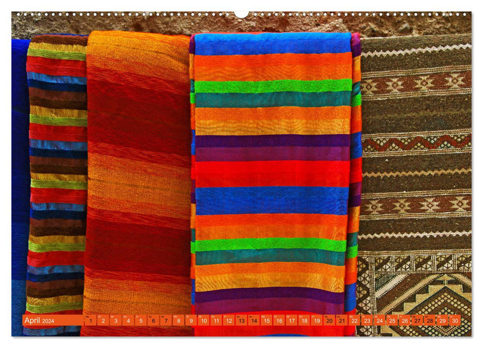 Colorful things from Morocco (CALVENDO Premium Wall Calendar 2024) 