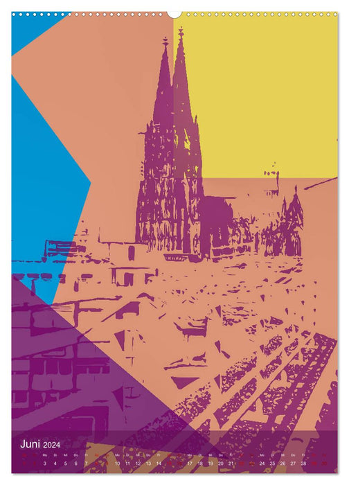 Pop-Artiges Köln (CALVENDO Premium Wandkalender 2024)
