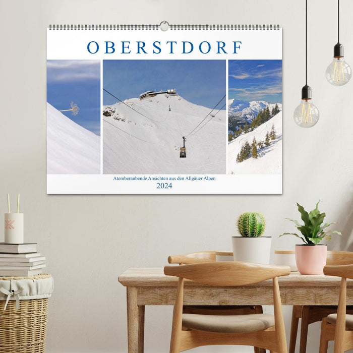 Oberstdorf. Breathtaking views from the Allgäu Alps (CALVENDO wall calendar 2024) 