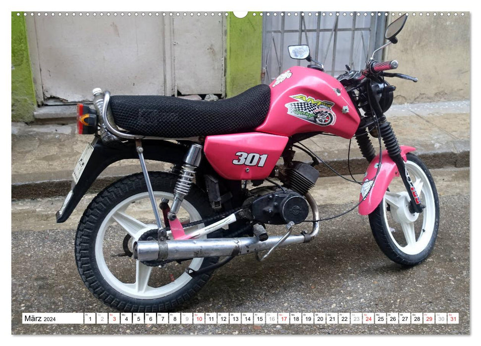 MZ - A motorcycle from the GDR in Cuba (CALVENDO wall calendar 2024) 