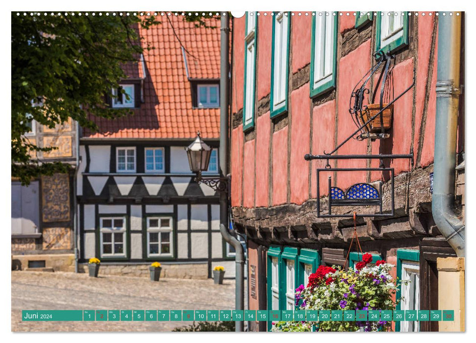 Harzfeuer Quedlinburg (CALVENDO Premium Wandkalender 2024)