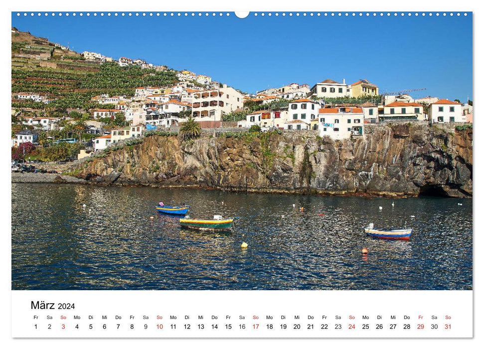 Madeira - Enchanting volcanic island in the Atlantic (CALVENDO Premium Wall Calendar 2024) 