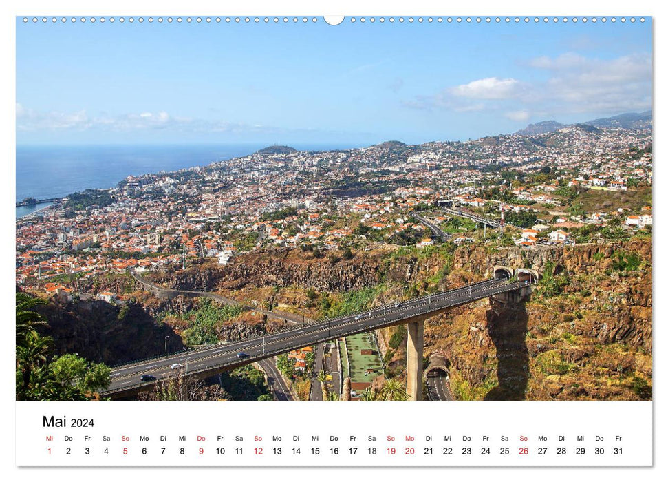 Madeira - Enchanting volcanic island in the Atlantic (CALVENDO Premium Wall Calendar 2024) 