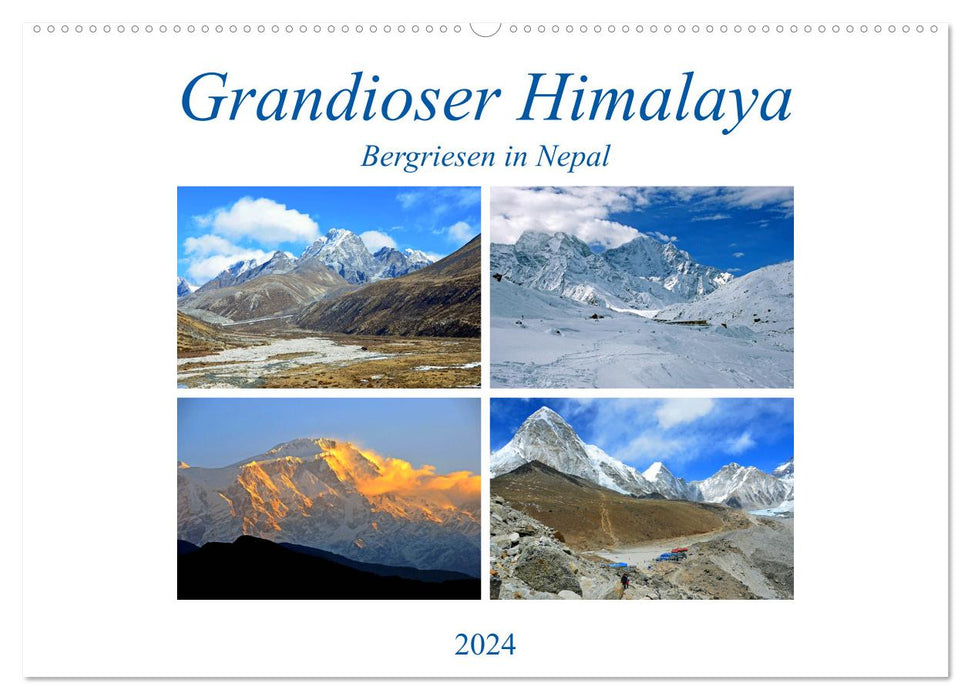 Grandioser Himalaya, Bergriesen in Nepal (CALVENDO Wandkalender 2024)
