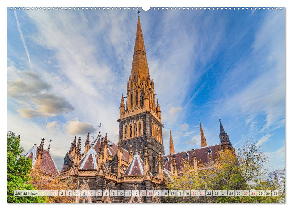 Melbourne Impressionen (CALVENDO Wandkalender 2024)