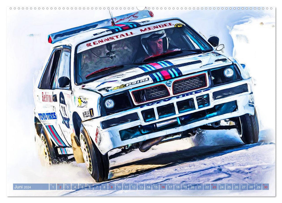 Rallye-Klassiker auf Eis (CALVENDO Premium Wandkalender 2024)