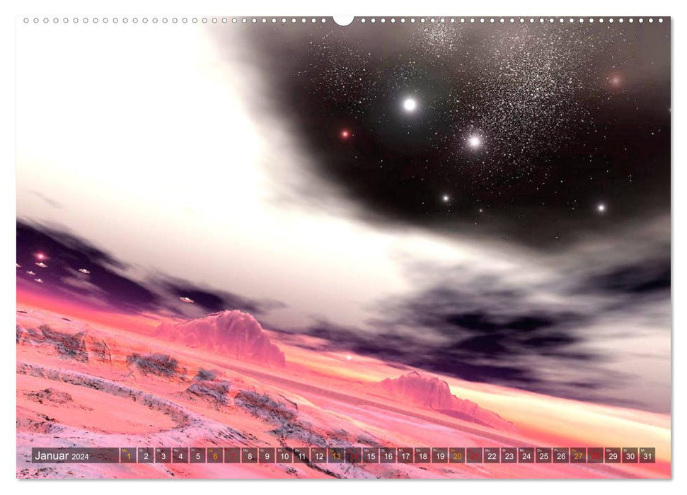 Somewhere in this galaxy (CALVENDO Premium Wall Calendar 2024) 