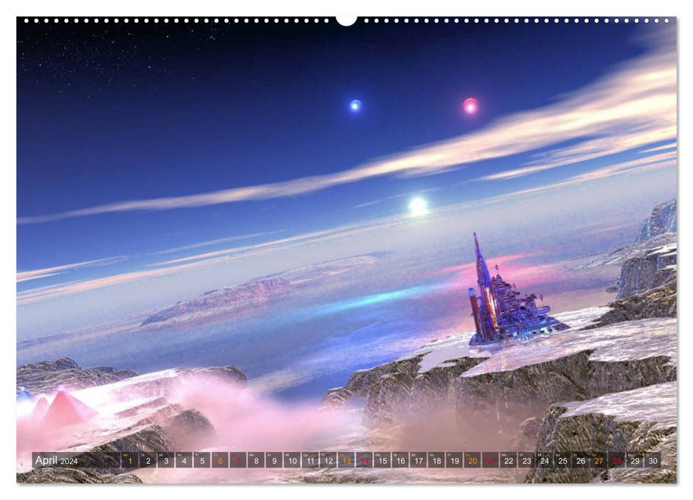 Irgendwo in dieser Galaxis (CALVENDO Premium Wandkalender 2024)