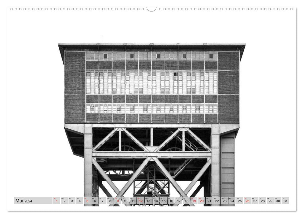 Headframes - Landmarks of an Epoch (CALVENDO Premium Wall Calendar 2024) 