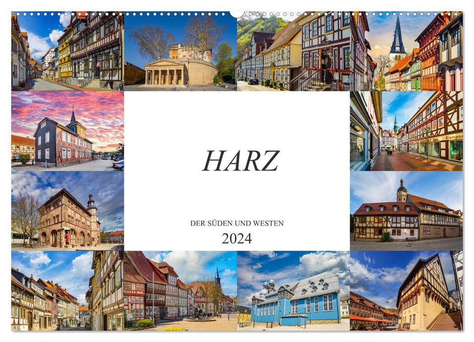 Harz of the South and West (CALVENDO wall calendar 2024) 