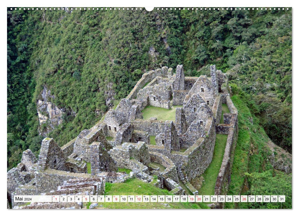 Inca Trail and Machu Picchu, trekking to the famous Inca city (CALVENDO Premium Wall Calendar 2024) 